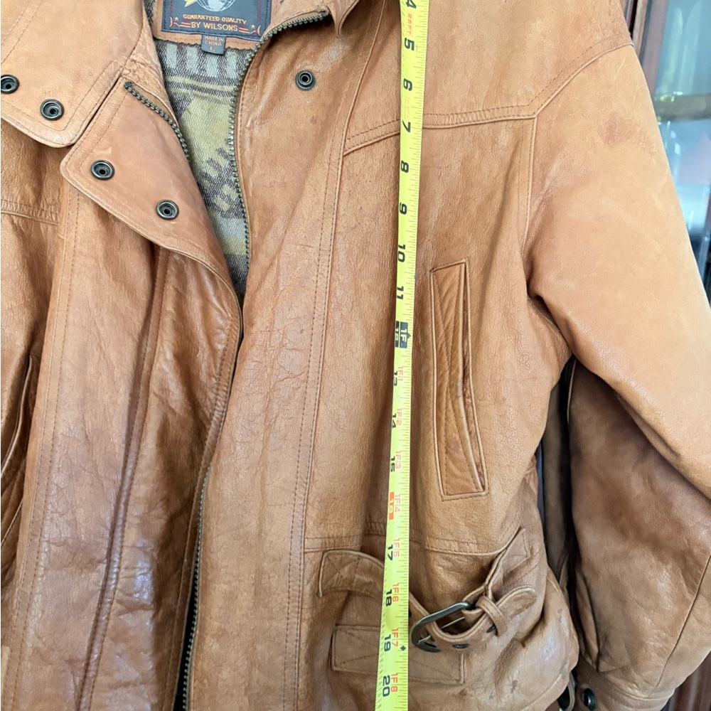 Wilsons Leather Tan Brown Leather Jacket Adventure Bound